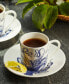 Фото #3 товара Чашка и блюдце для эспрессо осьминога Caskata Lucy, 4 унции, набор из 2