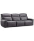 Фото #2 товара Dextan Leather 3-Pc. Sofa with 2 Power Recliners, Created for Macy's