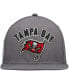 Фото #3 товара Men's Gray Tampa Bay Buccaneers Stacked Snapback Hat