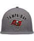 Men's Gray Tampa Bay Buccaneers Stacked Snapback Hat