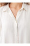 Фото #11 товара LCWAIKIKI Classic Gizli Düğme Kapamalı Çizgili Kadın Gömlek