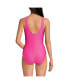 Фото #2 товара Women's Chlorine Resistant Texture High Leg Soft Cup Tugless Sporty One Piece Swimsuit