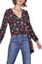 Фото #1 товара Блузка ASTR the Label Melanie с цветочным принтом черного цвета размер Medium