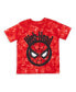 Фото #6 товара Boys Avengers Miles Morales Hulk Captain America Graphic T-Shirt French Terry Shorts Set Tie Dye to