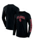 Фото #1 товара Men's Black Oklahoma Sooners Distressed Arch Over Logo 2.0 Long Sleeve T-shirt