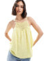 Фото #2 товара Superdry Lace cami beach top in pale yellow