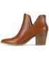 Women's Elizaa Notched Pointed Toe Dress Booties, Created for Macy's Cognac Sm2, 6.5M - фото #2