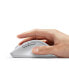 Фото #3 товара Ergonomiczna bezprzewodowa mysz myszka do komputera MU101 Bluetooth 2.4 GHz biała