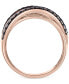 ფოტო #5 პროდუქტის EFFY® Multicolor Diamond Statement Ring (7/8 ct. t.w.) in 14k Rose Gold