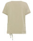Фото #2 товара Women's Cotton Blend Embellished Leo Print T-Shirt