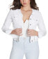 ფოტო #5 პროდუქტის Women's Denim Trucker Jacket