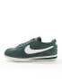 Nike Cortez men's suede trainers in dark green