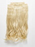 Lullabellz Super Thick 22' 5 Piece Blow Dry Wavy Clip In Hair Extensions Bleach Blonde - фото #7