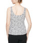 Women's Printed Glitter-Knit Tank Top & 3/4-Sleeve Jacket Twinset