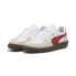 Фото #10 товара Puma Palermo Leather 39646405 Mens White Leather Lifestyle Sneakers Shoes
