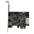 Фото #3 товара StarTech.com 2 Port PCI Express (PCIe) SuperSpeed USB 3.0 Card Adapter with UASP - LP4 Power - PCIe - USB 3.2 Gen 1 (3.1 Gen 1) - Full-height / Low-profile - PCIe 2.0 - 3 m - CE - FCC