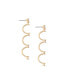 ფოტო #1 პროდუქტის Scalloped 18K Gold Plated Drop Earrings