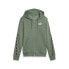 Фото #1 товара Puma Essentials Tape Full Zip Hoodie Womens Green Casual Outerwear 67599744