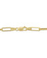 ფოტო #4 პროდუქტის Lab-Grown Ruby (1-1/3 ct. t.w.) & Lab-Grown White Sapphire (1/6 ct. t.w.) Single Charm Link Bracelet in Gold-Plated Sterling Silver