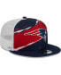 Men's Navy New England Patriots Tear Trucker 9FIFTY Snapback Hat