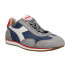 Фото #2 товара Diadora Equipe Suede Sw Lace Up Mens Blue Sneakers Casual Shoes 175150-60032