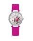 ფოტო #1 პროდუქტის Women's Quartz Matte Pink Silicone Strap Analog Watch 36mm