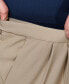 Фото #4 товара Men's Big & Tall Premium Comfort Stretch Classic-Fit Solid Pleated Dress Pants