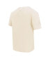 Men's Cream Atlanta Braves Neutral CJ Dropped Shoulders T-shirt