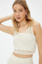 Фото #1 товара Топ Koton Crochet UNeck Crop Tank