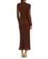 ფოტო #2 პროდუქტის Women's Ola High-Neck Long-Sleeve Floral-Lace Dress