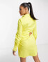 Фото #6 товара Something New cut out shirt dress in bright yellow