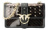 Фото #1 товара Сумка PINKO Chain Strap Metal Bird Shoulder Bag Large Size Black/Gold