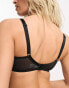 Фото #6 товара Ivory Rose Fuller Bust high apex sheer dot mesh bra in black