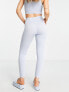 Pieces high waisted seamless leggings co-ord in baby blue L-XL - фото #3