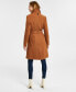 Фото #2 товара Womens Wool Blend Belted Wrap Coat, Created for Macys