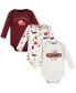 Baby Boys Unisex Baby Cotton Long-Sleeve Bodysuits, Hello Autumn, 3-Pack