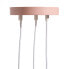 Ceiling Light 20 x 20 x 95 cm Pink Metal