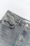 Trf wide-leg mid-rise full length jeans
