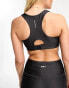 Puma Running Evolve high-support sports bra in dark grey