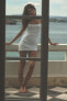 Фото #3 товара Короткое платье из поплина с вышивкой ZARA
