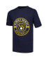 ფოტო #2 პროდუქტის Big Boys Navy, White Milwaukee Brewers T-shirt Combo Set