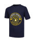 Big Boys Navy, White Milwaukee Brewers T-shirt Combo Set