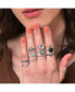 ფოტო #2 პროდუქტის Women's Oxidised Multi-Layer Ring