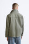Куртка-рубашка из рельефной ткани ZARA