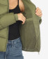 ფოტო #4 პროდუქტის Women's Full Front Zip Hooded Bomber Puffer Jacket