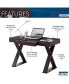 Фото #3 товара Trendy Writing Desk With Drawer, Espresso