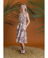 Women's Printed Tiered Tie-Waist Sundress