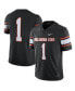 Men's #1 Black Oklahoma State Cowboys Game Jersey