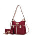Фото #2 товара Harper Nylon Hobo Shoulder Handbag with Matching Wallet by Mia K- 2 pieces