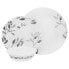 Фото #12 товара Boutique Misty Leaves 12 Pc. Dinnerware Set, Service for 4